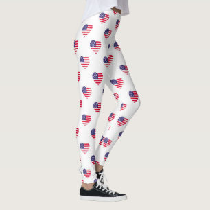 Drapeau américain patriotique Leggings