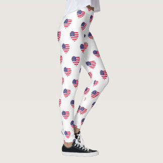 Drapeau américain patriotique Leggings