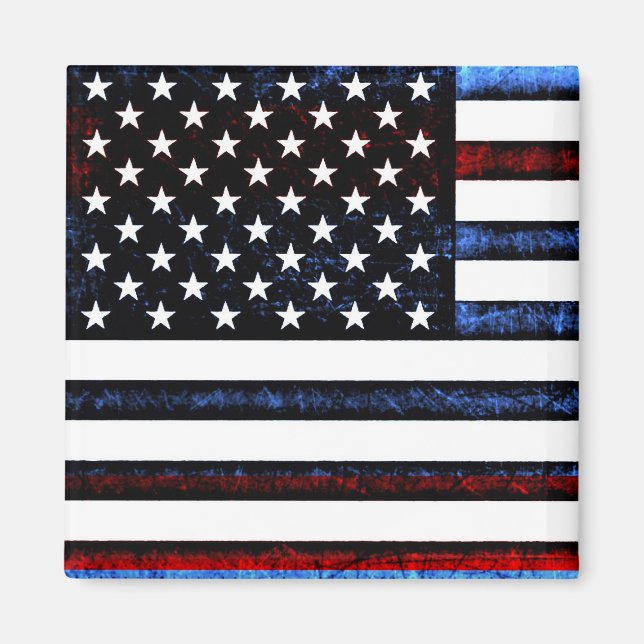 Drapeau américain Patriotisme Magnet (Devant)
