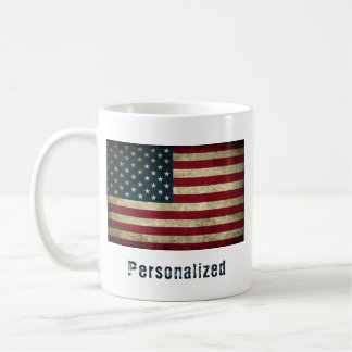 Drapeau américain personnalisé Mug de café