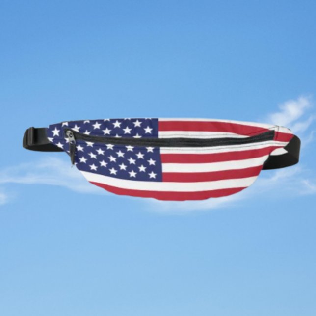 Drapeau Américain – Pochette banane tout-imprimé (Créateur téléchargé)