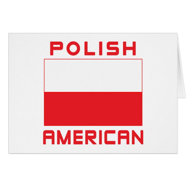 Drapeau américain polonais (Devant horizontal)