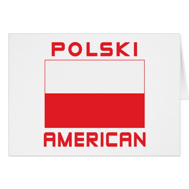 Drapeau américain Polski (Devant horizontal)