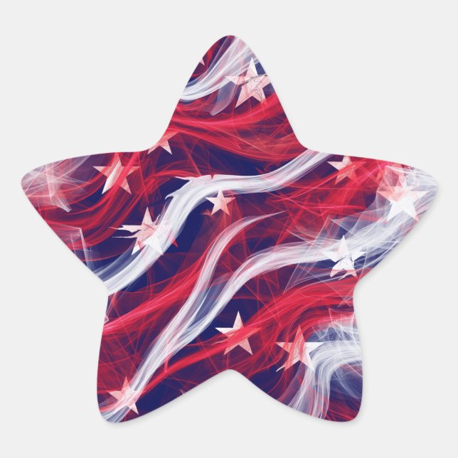 Drapeau américain Star Stickers (feuille de 20) (Devant)