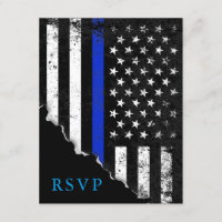 Drapeau américain Stylisé par la police Réponse RS