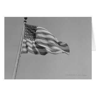Drapeau américain sur mât