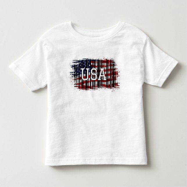 Drapeau américain T-Shirt Design (Devant)