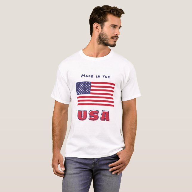 Drapeau américain T-shirt Homme (Devant entier)