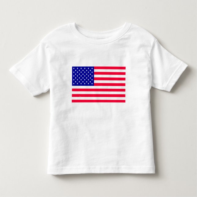 Drapeau américain Toddler Tshirts Vêtements (Devant)