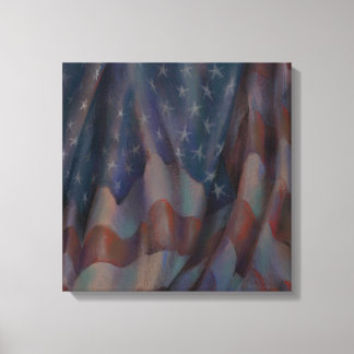 Drapeau américain - toile Carré