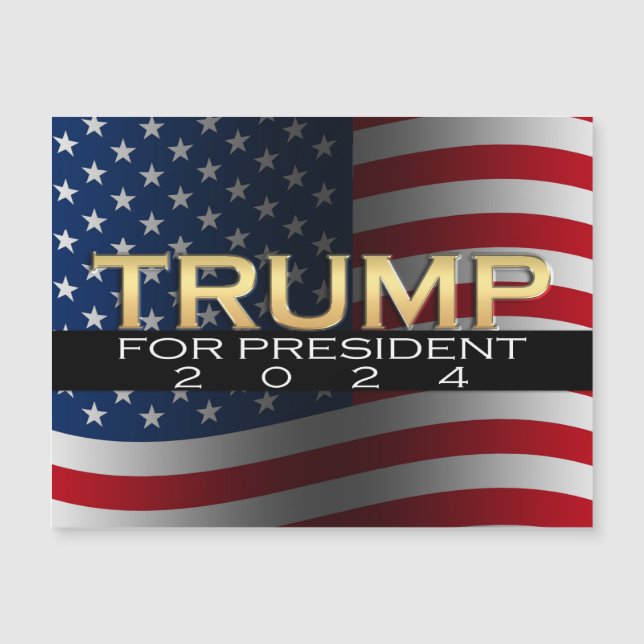 Drapeau américain Trump 2024 Gold Patriotic (Devant)