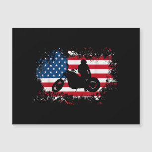 Drapeau américain US Moto Amateur de sport drôle