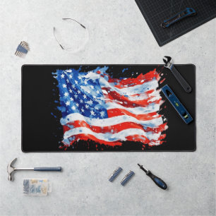 Drapeau américain USA Aquarelle 4 juillet
