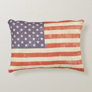 Drapeau américain vintage - coussin