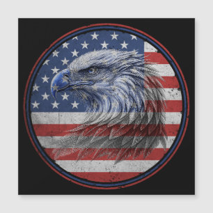 Drapeau américain vintage en détresse avec aigle