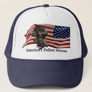 Drapeau AmerIcan et Casquettes d'aigle