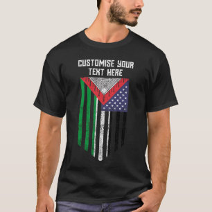 Drapeau américano-palestinien - T-shirt Sauver la 