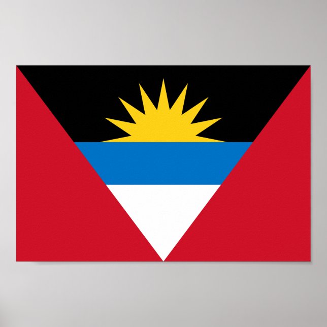 Drapeau Antigua & Barbuda Poster (Devant)