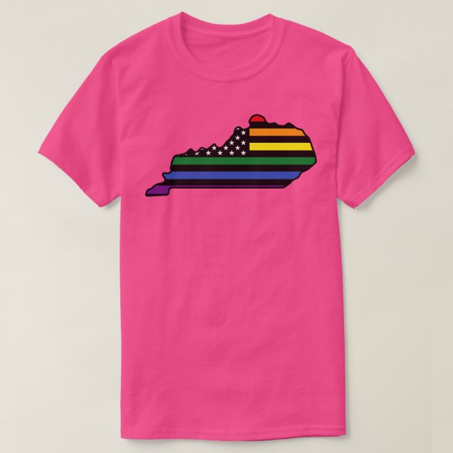 Drapeau arc-en-ciel Kentucky TShirt (Design devant)