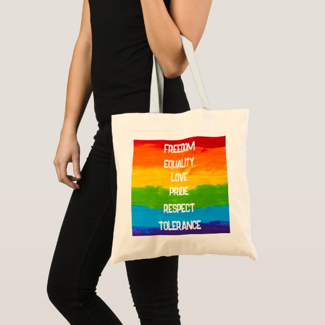 Drapeau arc-en-ciel Sac fourre-tout LGBT - Fierté  (Devant (produit))