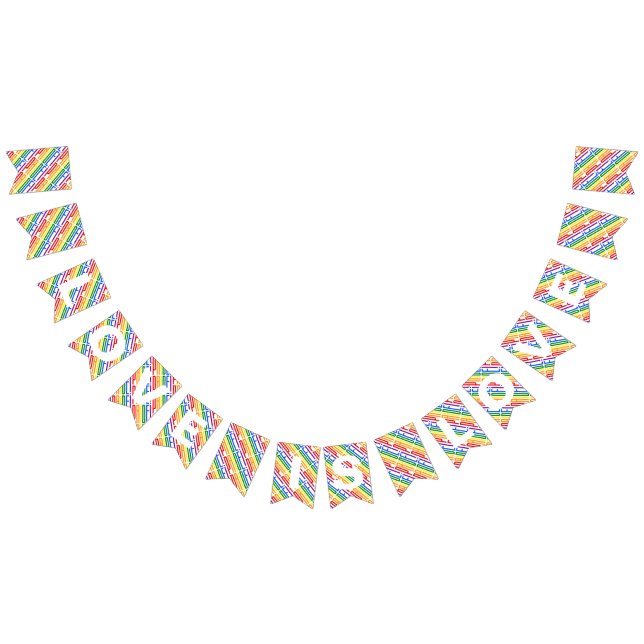 Drapeau arc-en-ciel typographie Love is Love Fête  (Tout)