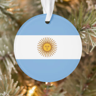 Drapeau argentin de la coutume argentine Noël