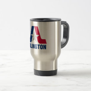 Drapeau Arlington, Texas Travel Mug