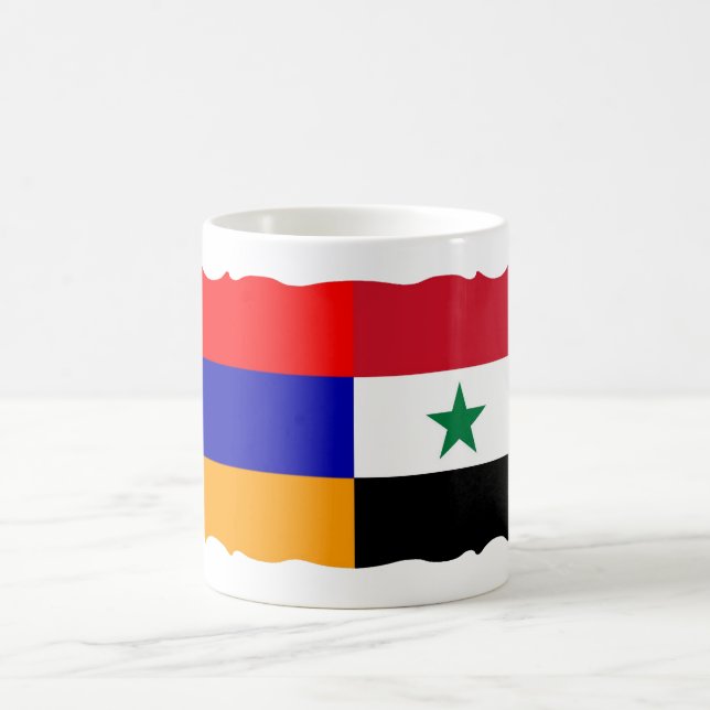 Drapeau arménien et syrien - Mug (Centre)
