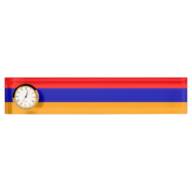 Drapeau arménien Plaque signalétique (Devant)