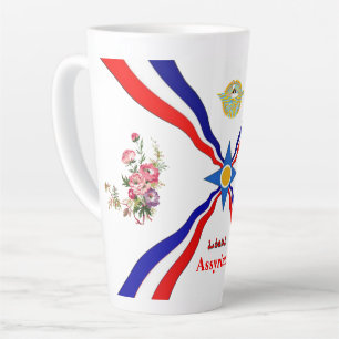 Drapeau assyrien Latte Mug