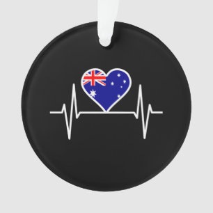 Drapeau Australie Battement de coeur