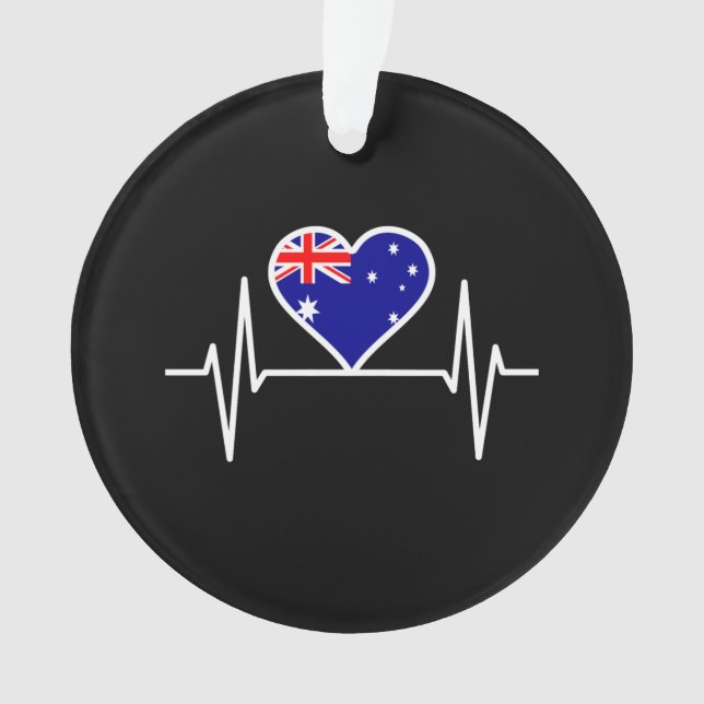 Drapeau Australie Battement de coeur (devant)