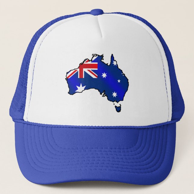 Drapeau australien de carte de casquette de (Devant)