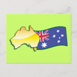 Drapeau australien et carte aussie