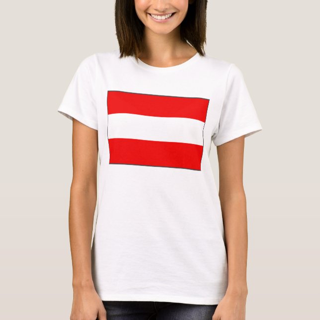 Drapeau Autriche x Carte T-shirt (Devant)