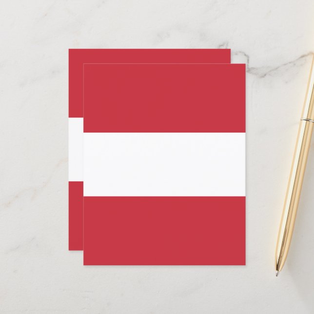 Drapeau autrichien (Devant/Arrière en situation)