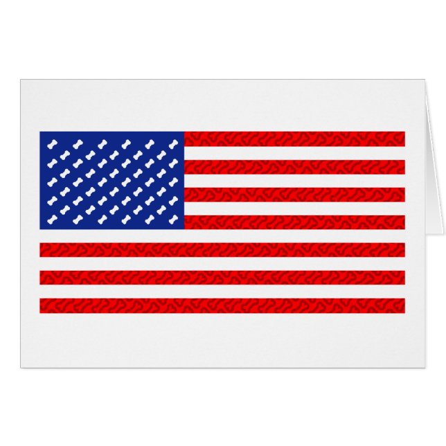 Drapeau avec des os de chien (Devant horizontal)