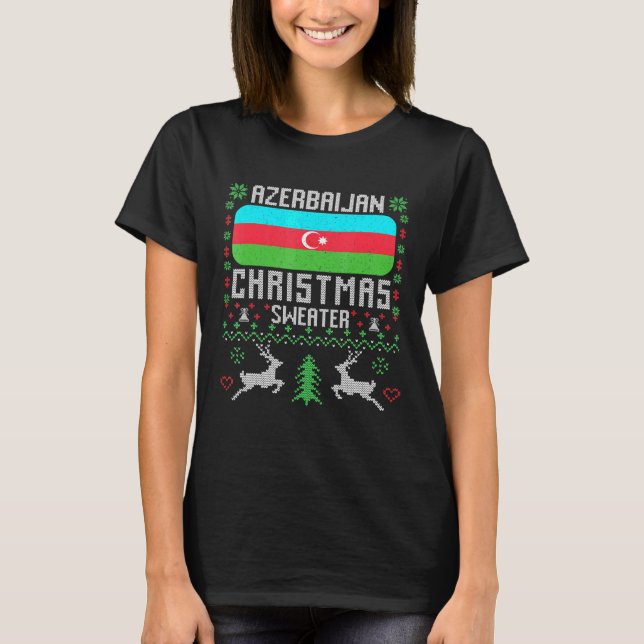 Drapeau azerbaïdjanais Sweat de Noël (Devant)