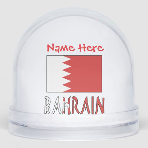 Drapeau Bahreïn Rouge Personnalisé