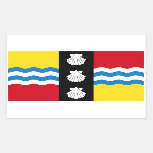 Drapeau Bedfordshire Sticker rectangulaire