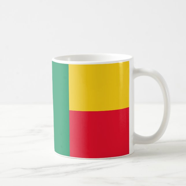 Drapeau Bénin Céramique café Mug (Droite)