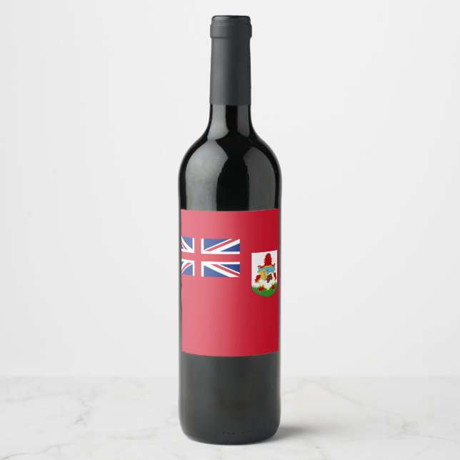 Drapeau Bermudes Ensemble de Étiquettes de nourrit (Devant)