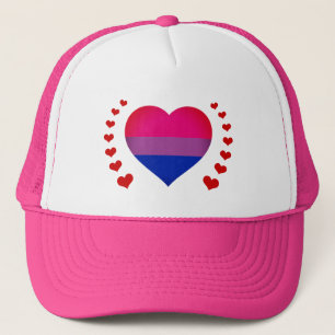 Drapeau bisexuel et drapeau de la fierté Casquette