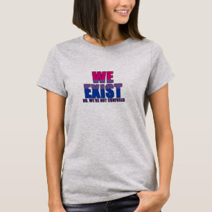 Drapeau bisexuel - nous existons T-shirt