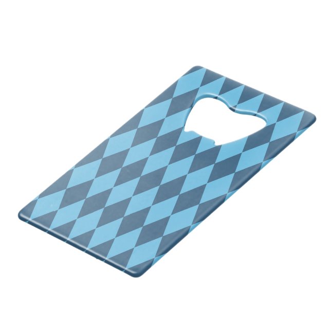Drapeau bleu Bavaria Rhombus Motif (Devant Angle)