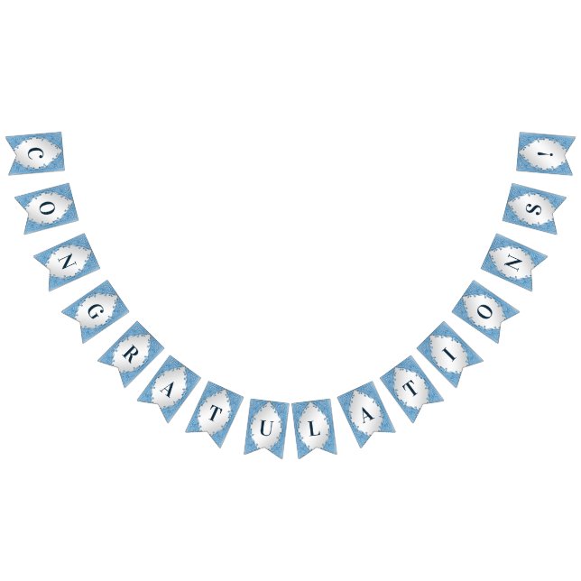 Drapeau bleu ornemental à souder (Tout)