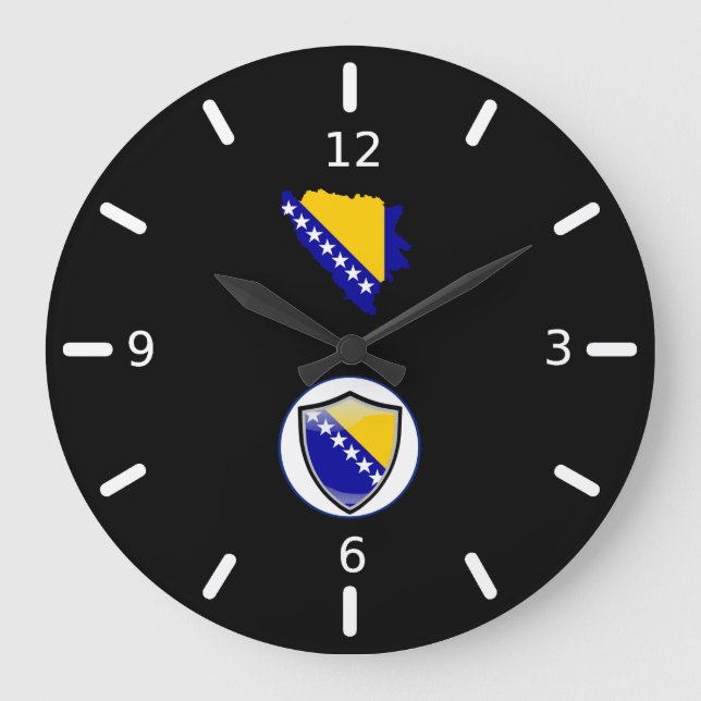 Drapeau bosniaque grande horloge (Recto)