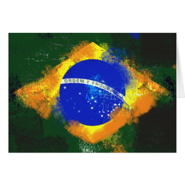 Drapeau brésilien BR Brasil (Devant horizontal)