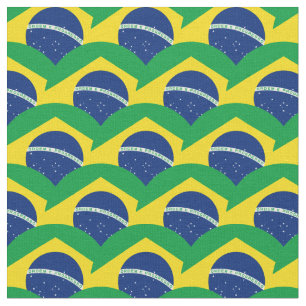 Drapeau brésilien et tissu tendance brésilien