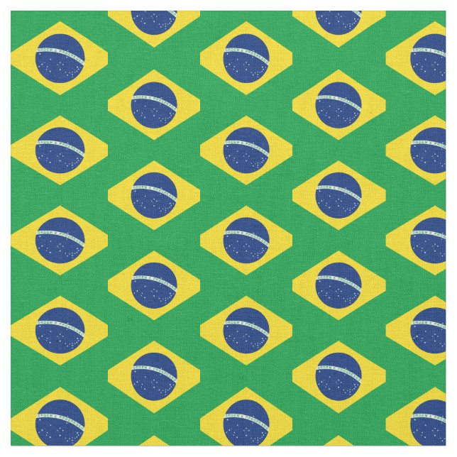Drapeau brésilien et tissu tendance brésilien (Fermer)